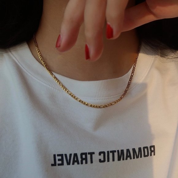 NEW 18K Gold Plated Link Chain Necklace 1 - Picture 7 of 8